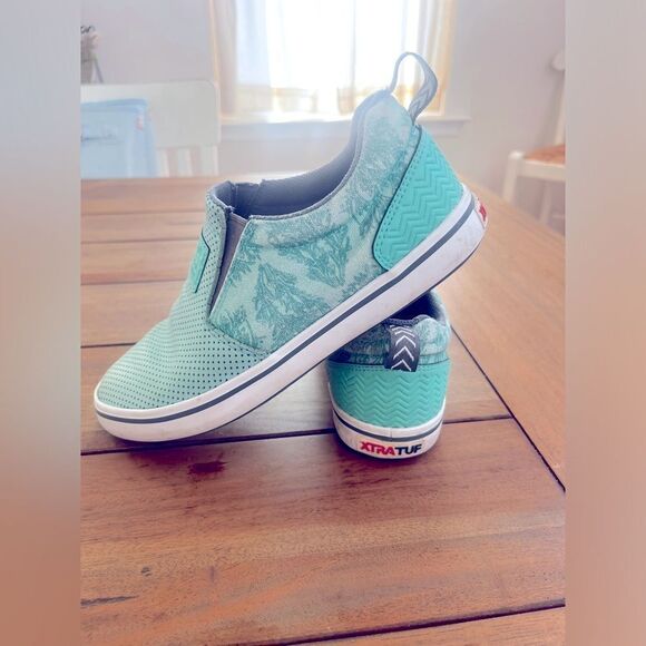 XTRATUF Salmon Sisters Mint Green Slip-On Sneakers; Size W8 - Picture 7 of 10